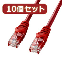 ☆10個セットサンワサプライ カテゴリ6UTPLANケーブル LA-Y6-05RX10 7,708円
