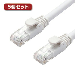 ☆5個セットエレコム LANケーブル/CAT6A/スタンダード/10m/ホワイト LD-GPA/WH10X5｜カー用品卸問屋　ニューフロンテア