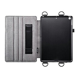 ☆サンワサプライ iPad 10.2インチ スタンド機能付きショルダーベルトケース PDA-IPAD1612BK｜カー用品卸問屋　ニューフロンテア