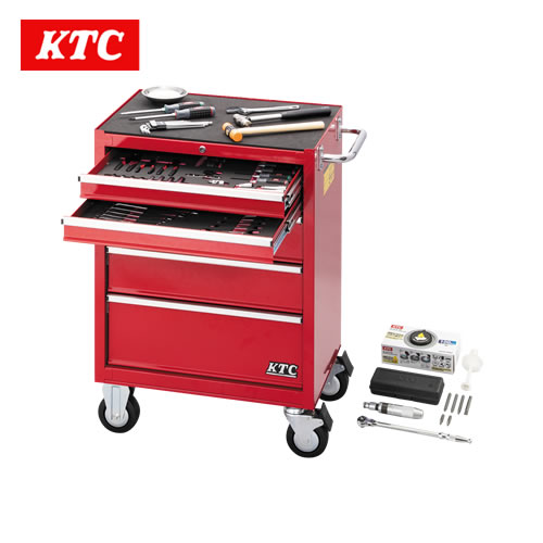 KTC 2026SKセール限定品 ローラーキャビネットセット[72点]（5段5引出し）レッド　SK37226RXR