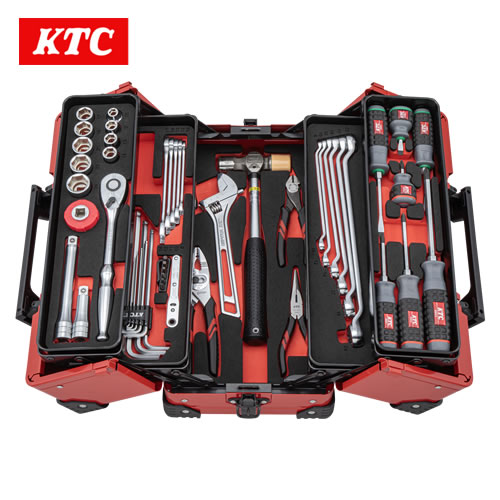 KTC 2026SKセール限定品 12.7sq.両開きメタルケースセット[52点] レッド　SK45226WZR