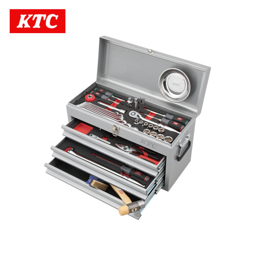 KTC 2026SKセール限定品 12.7sq.スタンダードセット[60点]（3段3引出し）シルバー　SK46026XS
