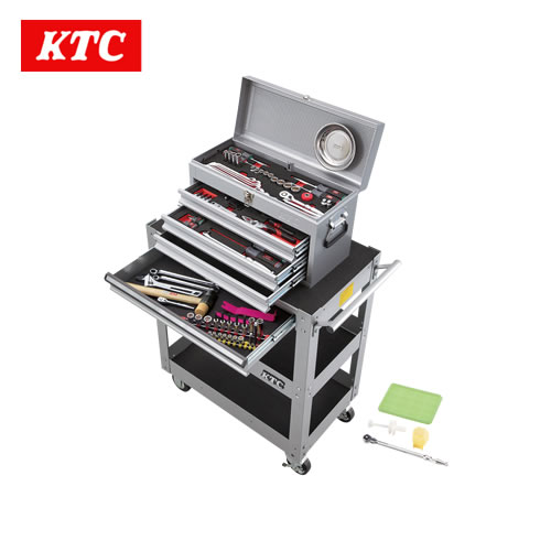 KTC 2026SKセール限定品 エキスパートセット[98点]（3段3引出し・3段1引出し）シルバー　SK59826XXS