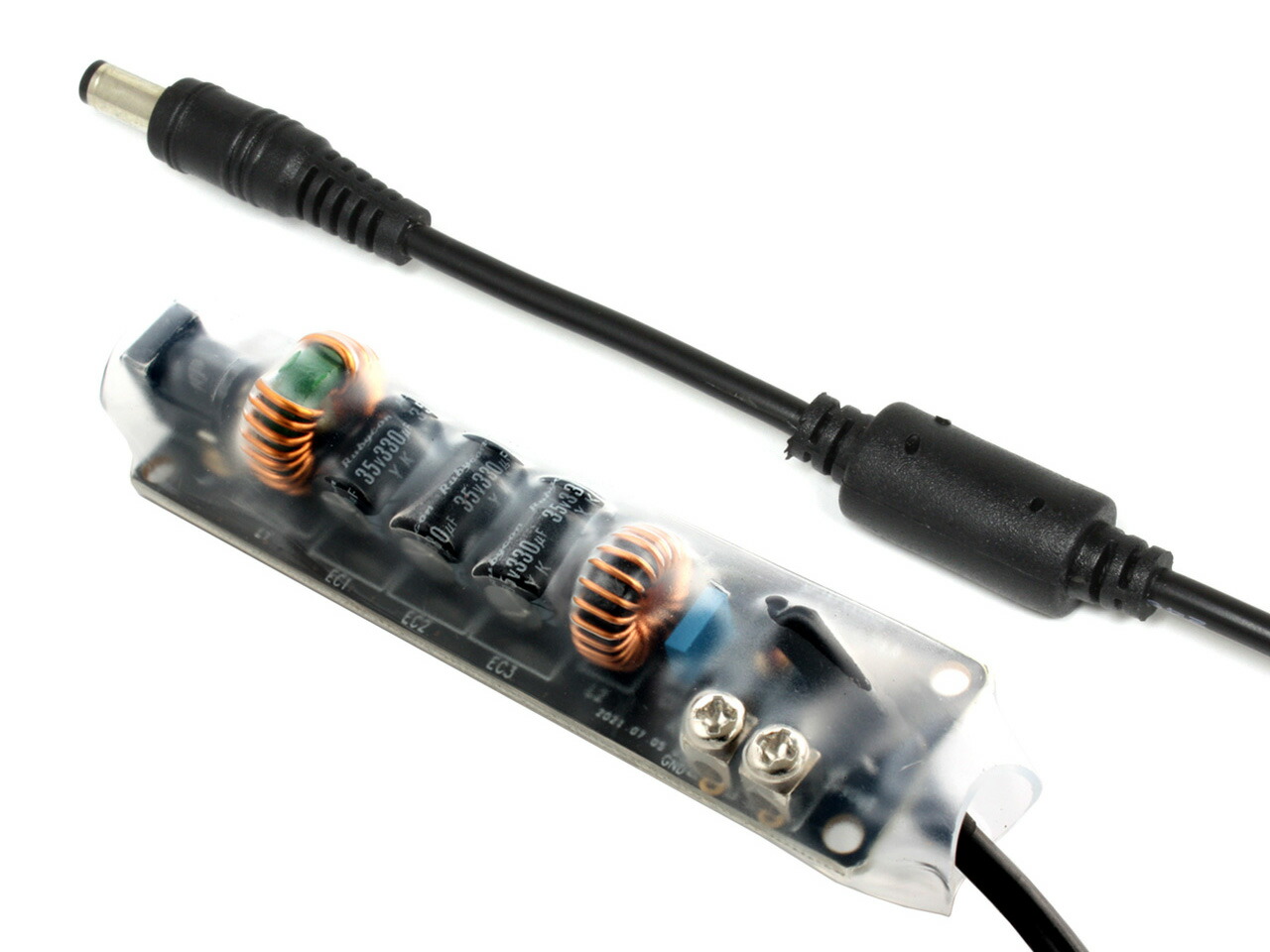 楽天市場 Fx Audio Accessory Series 005 Petit Susie Dc電源ノイズクリーナー ノイズフィルター 延長ケーブル型 出力プラグ外径5 5mm 内径2 1 2 5mm両対応 プチスージー Nfjストア 楽天市場店