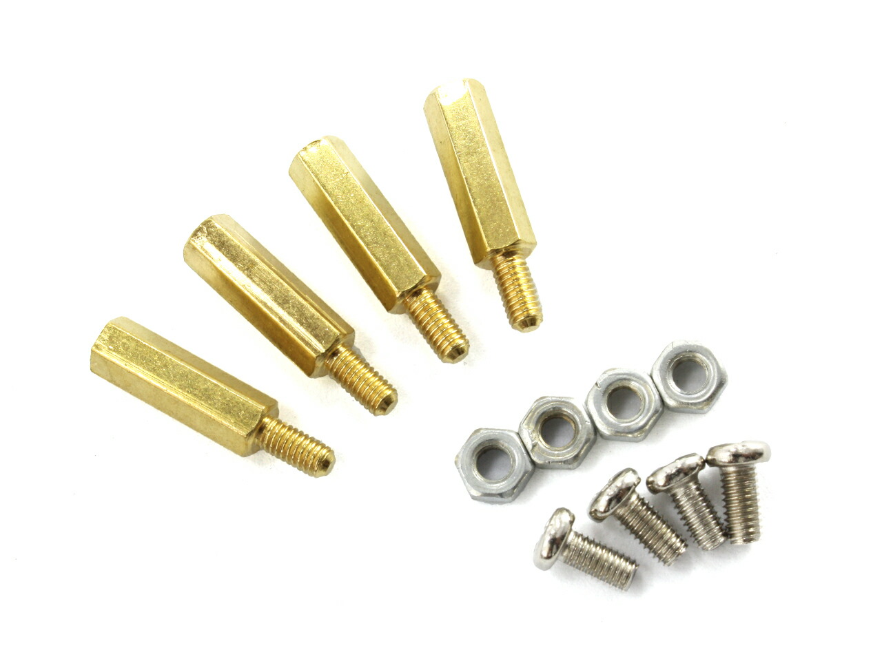 楽天市場】10mm 六角スペーサー (真鍮 六角支柱) 8本セット 固定