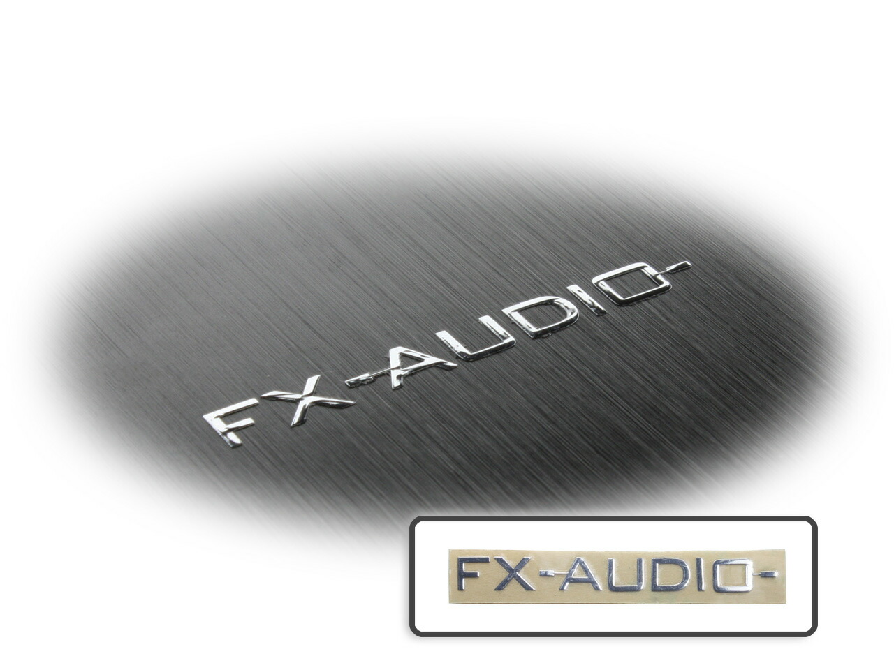 買い取り FX-AUDIO- エンブレム シルバー 1枚 ニッケル銅合金 メッキ仕上げ 立体 シールタイプ exelop.com