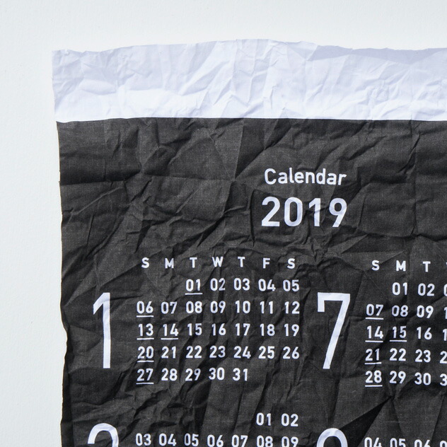 楽天市場 Calendar 19 カレンダー 19年度 Oldmanpress オールドマンプレス W36cm H80cm 布 キャラコ 日本製 おしゃれ ビンテージ Interior Shop Nia ニア