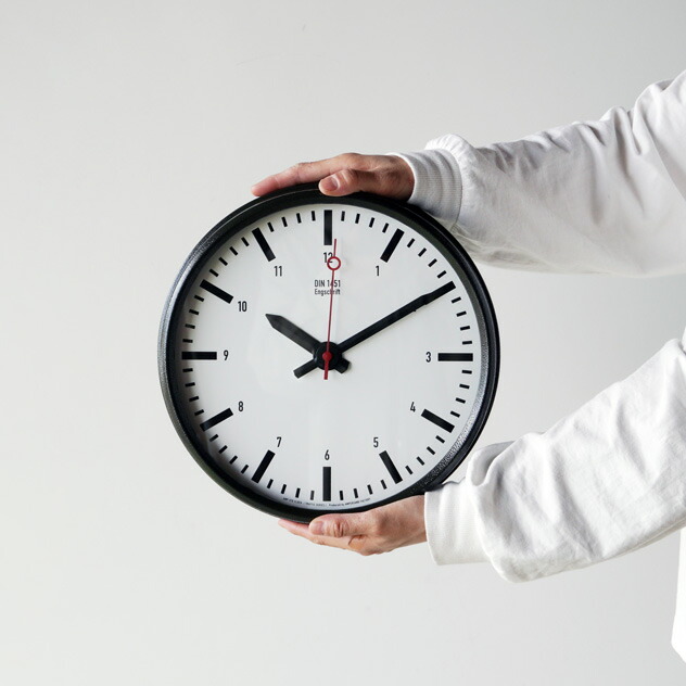 TRAFFICCLOCK(DIN)トラフィッククロックAMPERSANDFACTORYアンパサンドファクトリー壁掛け時計DINドイツ鉄道標識時計クロックおしゃれエルコミューンAMP-C062