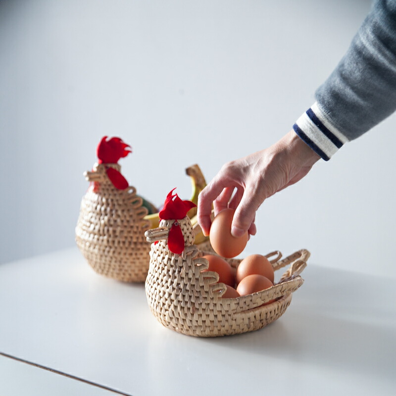 にわとり&ひよこ♡バスケット CHIKEN BASKET / チキンバスケットインストゥルメンタル鳥のカゴ