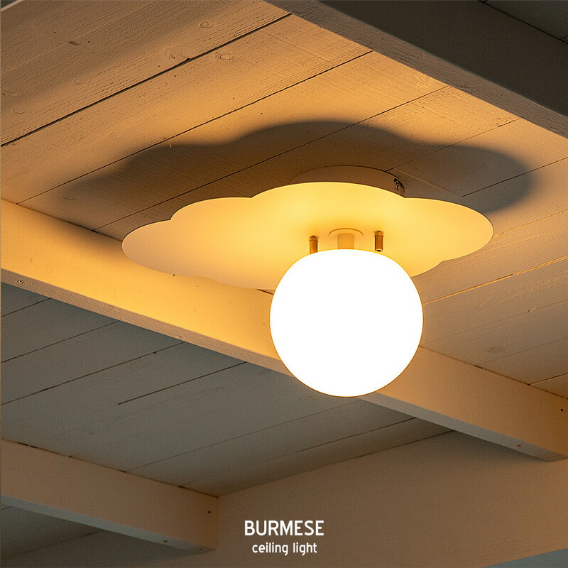 BURMESE Ceiling Light / バーミーズ シーリング ライト 雲 モチーフ 照明 インテリア 電気 直付け 店舗 銃器 おしゃれ 子供部屋 工事不要 tic gram eight グラムエイト 10,010円