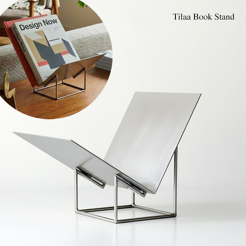 Tilaa Book Stand ティラー 読みもの 照明ランプ 本立て 読みもの 照明ランプ  オブジェ レコード盤立て スチール写真 W18×D24.5×H20糎 detail
