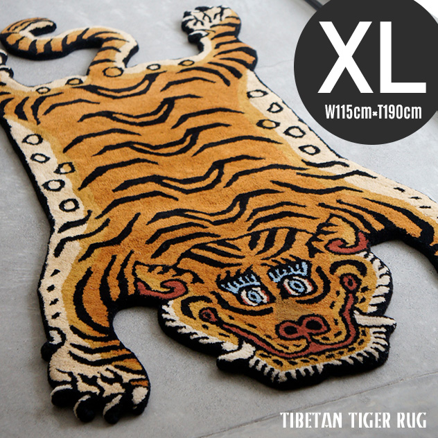 【楽天市場】【L】Tibetan Tiger Rug / チベタンタイガーラグ L 