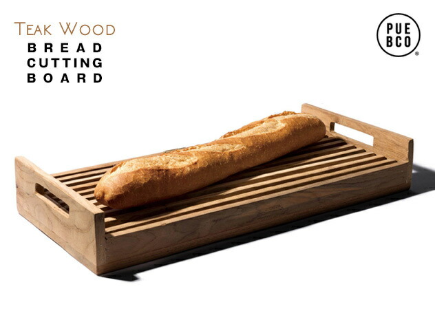 楽天市場 Bread Cutting Board ブレッド カッティングボードpuebco プエブコ W46cm パン用 まな板 チーク ウッド Interior Shop Nia ニア