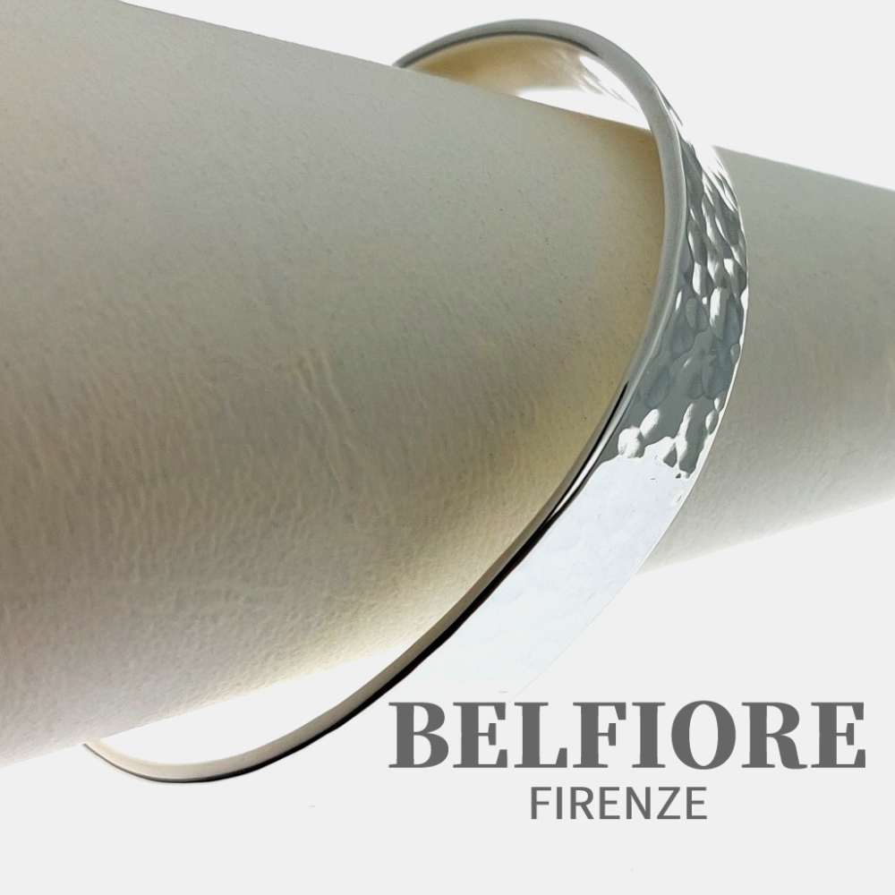 銀製 バングル 鎚目 BELFIORE|シルバースミス・ニバック