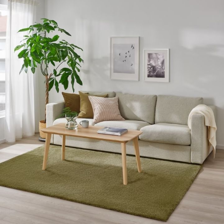 父の日 完成品 IKEA イケア STOENSE ストエンセ ラグ パイル短 133x195 cm
