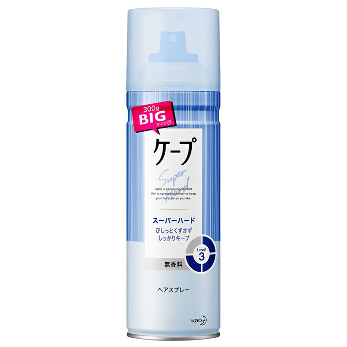 【楽天市場】ケープ スーパーハード 無香料 300g ヘアスプレー 花王：ナイスドラッグ