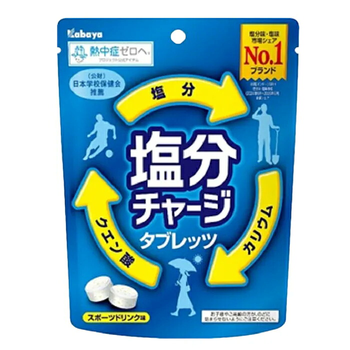 塩分チャージタブレッツ スポーツドリンク味 81g 1個 / 6個 / 48個 カバヤ食品 熱中症対策｜ナイスドラッグ 8,440円