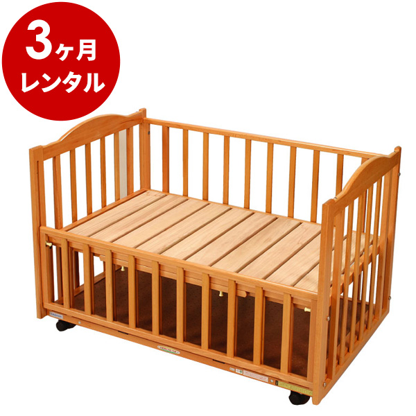 楽天カード分割】 日本製 木製ベビーベッド床板すのこベッド120 マット