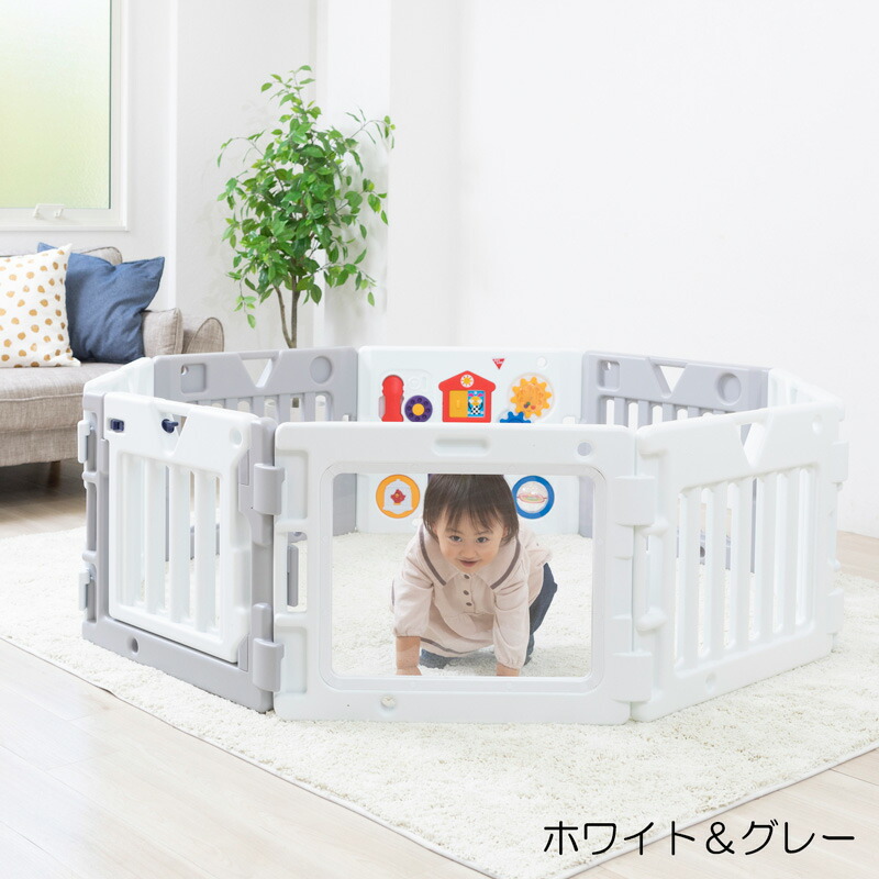 楽天市場】☆P10倍☆ミュージカルキッズランドDX2 8角形 グレー 