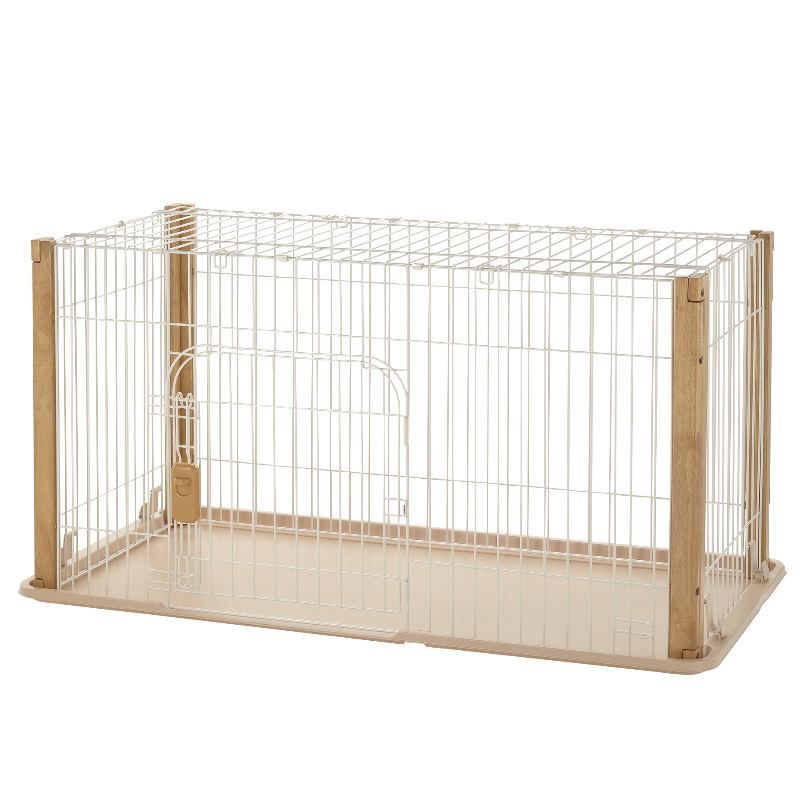 バンビーノドッグサークル飼い始め子犬屋根付き【リッチェル】