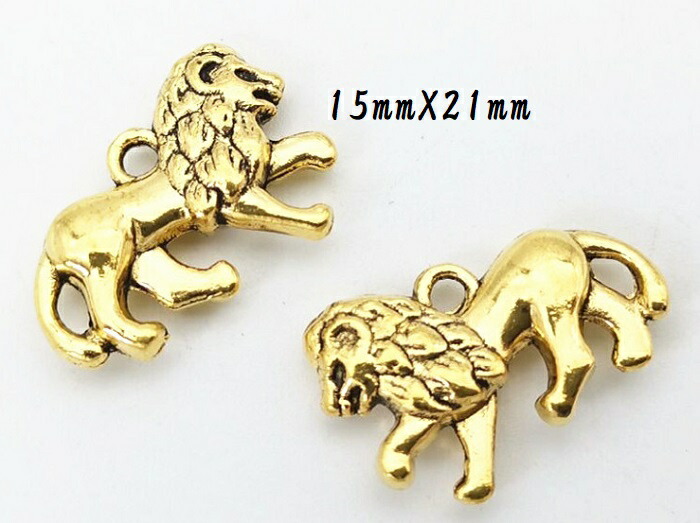 楽天市場】チャーム ライオン（2） A4-1 : ビーズ・パラダイス