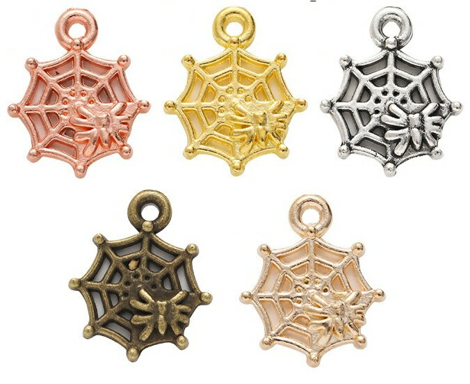 楽天市場】蜘蛛 1個 クモの巣 クモ 蜘蛛の巣 パーツ モチーフ