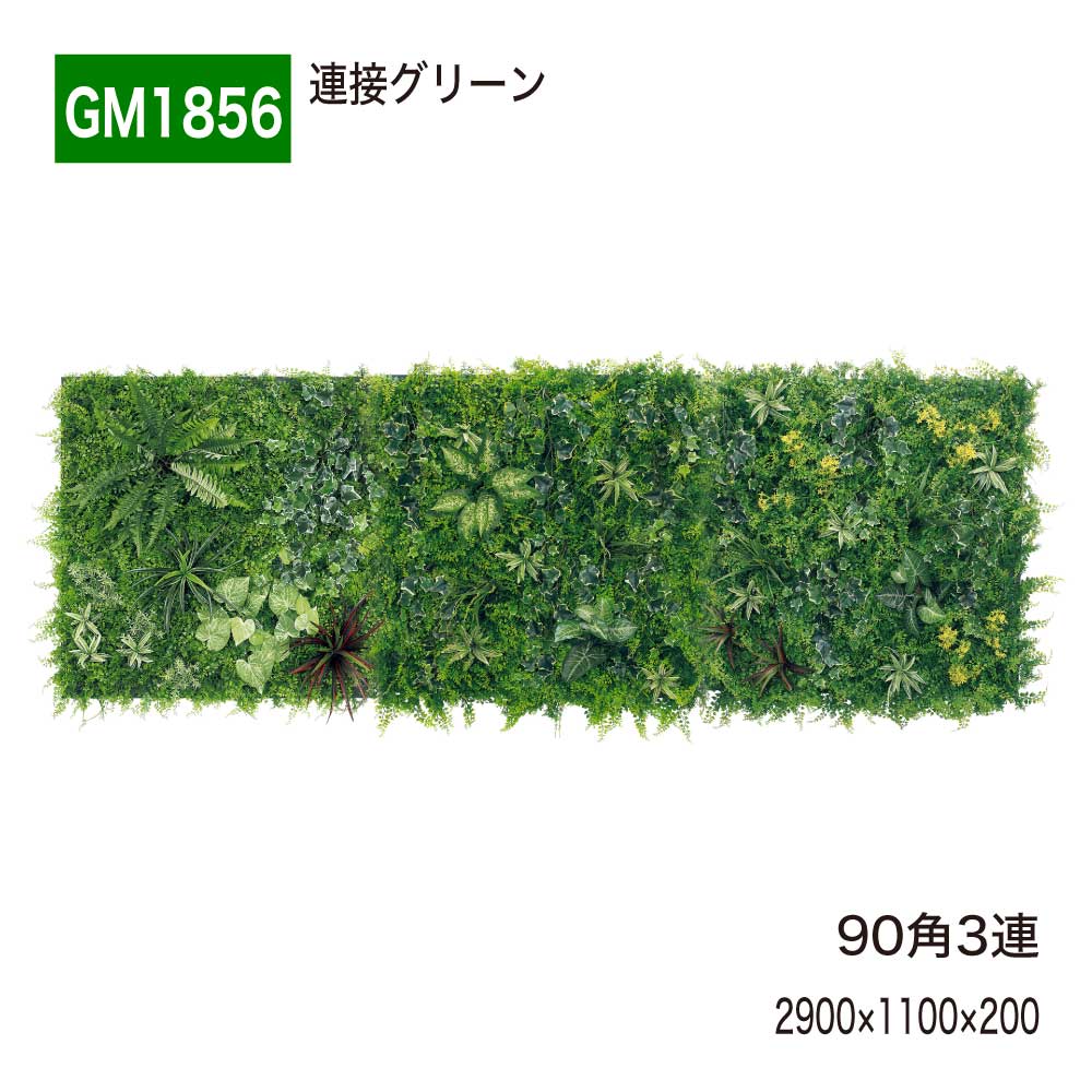 かかわり合い緑であること 90角 3連 2900×1100×200 人工緑であること 壁面緑化 待ち合い室 エントランス状態 大層らしい壁 販売店 併設 事務室 今めかしい 癒し フェイクグリーン 人工観葉草木 造花 かざり付ける 室内装飾 BELK GreenMode 緑であること流行り物 屋内用 国産 【定め事代わりになる店】 ベルク GM1856