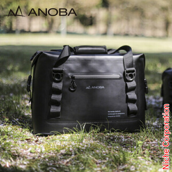 ANOBA ( アノバ ) ブリザードソフトクーラー 25L ブラック AN029 ソフトクーラーボックス キャンプ クーラーバッグ 保冷 防水 注目商品