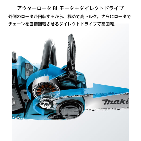 マキタ（makita） 充電式チェンソー30cm 36V MUC303DZ 本体のみ