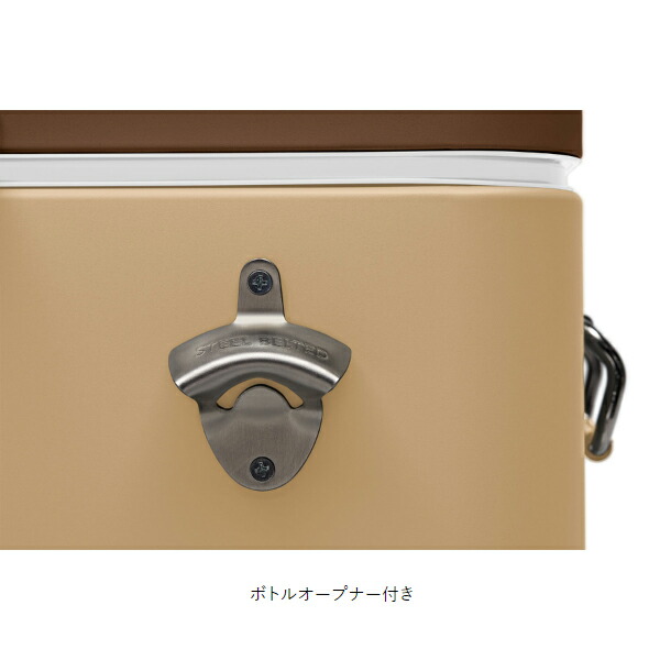 コールマン54QTスチールベルトクーラーバターナッツ2161177クーラーボックス約51Lハードクーラー保冷大型キャンプ用品