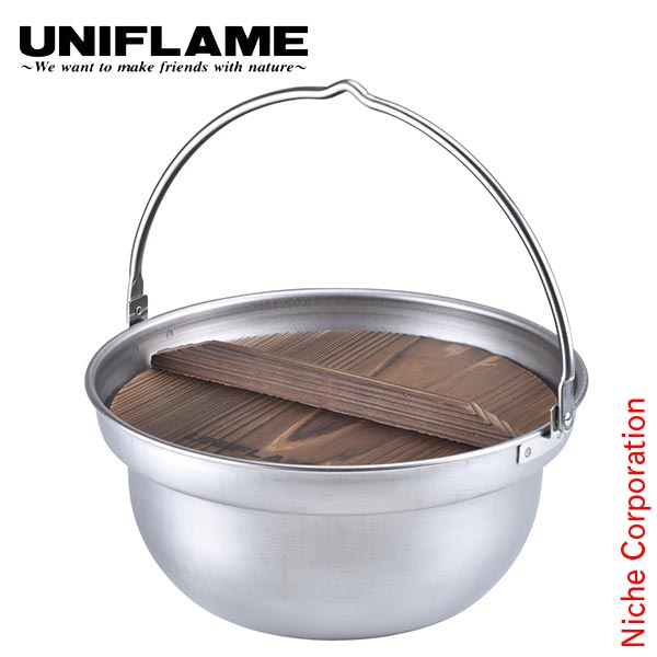 UNIFLAME ステンレス容器 竹蓋付き 楽天市場】ユニフレーム 焚き火鍋26cm UNIFLAME 659991