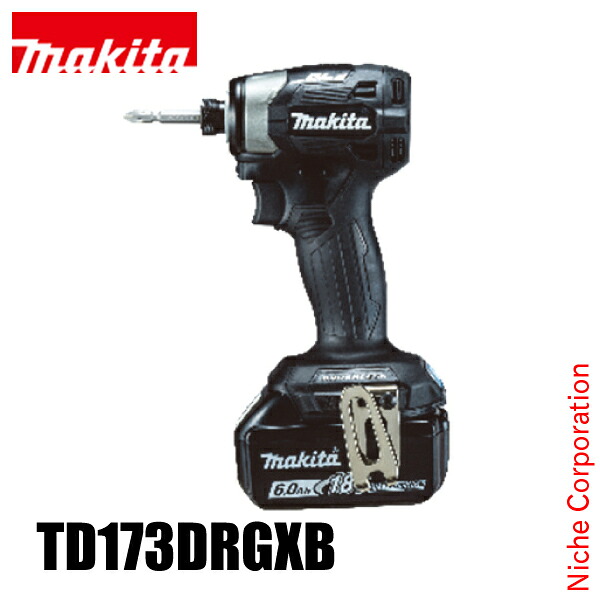 マキタ（makita） DIY 工具 18V 充電式インパクトドライバ 黒 バッテリー ・充電器付き TD173DRGXB インパクト ドライバー 電動 純正品