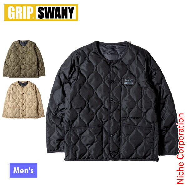 GRIP SWANY(グリップスワニー) TAIONx GRIP SWANY ダウンジャケット TAION-GPS-JK01 アウトドア ウェア アウター メンズ タイオン ジャケット コラボ 注目商品