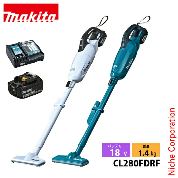 マキタ（makita） 18V 充電式クリーナカプセル式スライドトリガスイッチ バッテリー ・充電器付き CL280FDRF 掃除機 スティッククリーナ スティッククリーナー コードレス