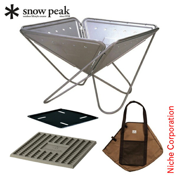 スノーピーク焚き火台 M 収納バッグ付き 楽天市場】スノーピーク 焚火台 M コンプリート収納ケース ST-033BR
