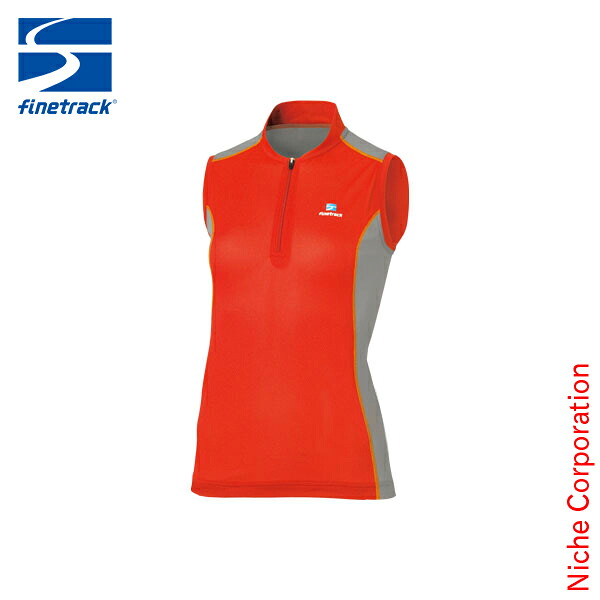 ファイントラック finetrack ドラウトソニックジップノースリーブ WOMEN'S (パッションオレンジ) [ FMW1003(PO) ] nocu スポーツ アウトドア ウエア レイヤー 春夏 キャンプ ファッション 注目商品