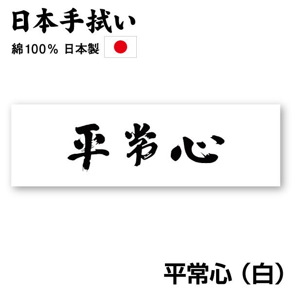 新作多数 剣道 平常心 白 面手ぬぐい 面タオル 格闘技・武術