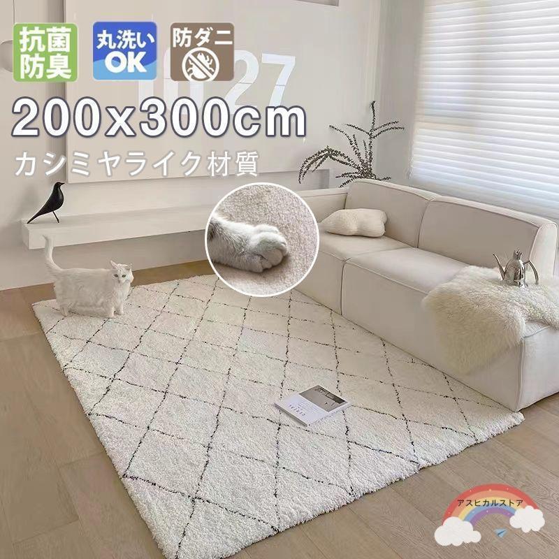 ラグ 洗える 滑り止め付 カーペット 6畳 おしゃれ オールシーズン 最大サイズ200×300まで 北欧 ホットカーペット 冬 絨毯 マット ラグマット　ラグマット カーペット ラグ シャギーラグ 絨毯 低反発 厚手 洗えるラグ マット リビング用 じゅうたん 北欧 ふわっと