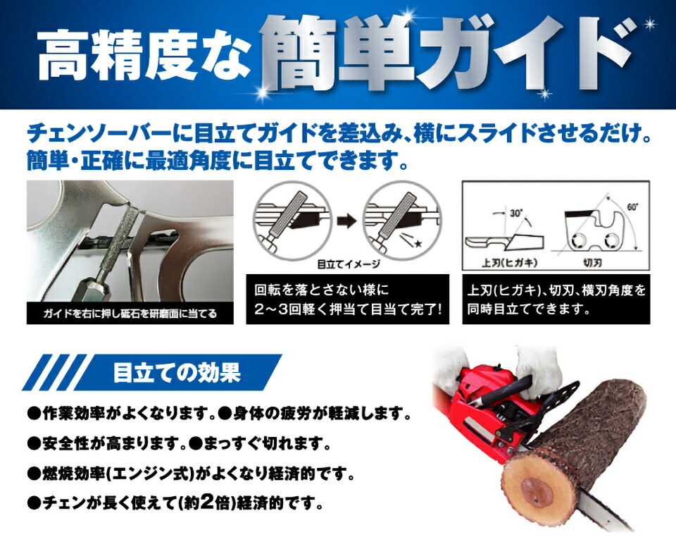 刃研ぎ名人チェンソーニシガキ工業目立て刃研ぎチェンソー木簡単卓上研磨機工具DIY電動コンセント100VN-817