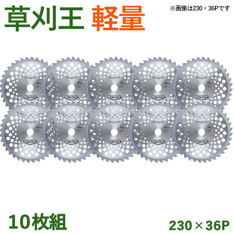 【楽天市場】【10枚組】 草刈王 軽量 チップソー バクマ工業 BAKUMA 255×36P 外径255mm 36枚刃 草刈り 草刈機 刈払機 炭素鋼  V型埋込 中心刃 雑草 JISマーク : 農・園芸資材のにちりき