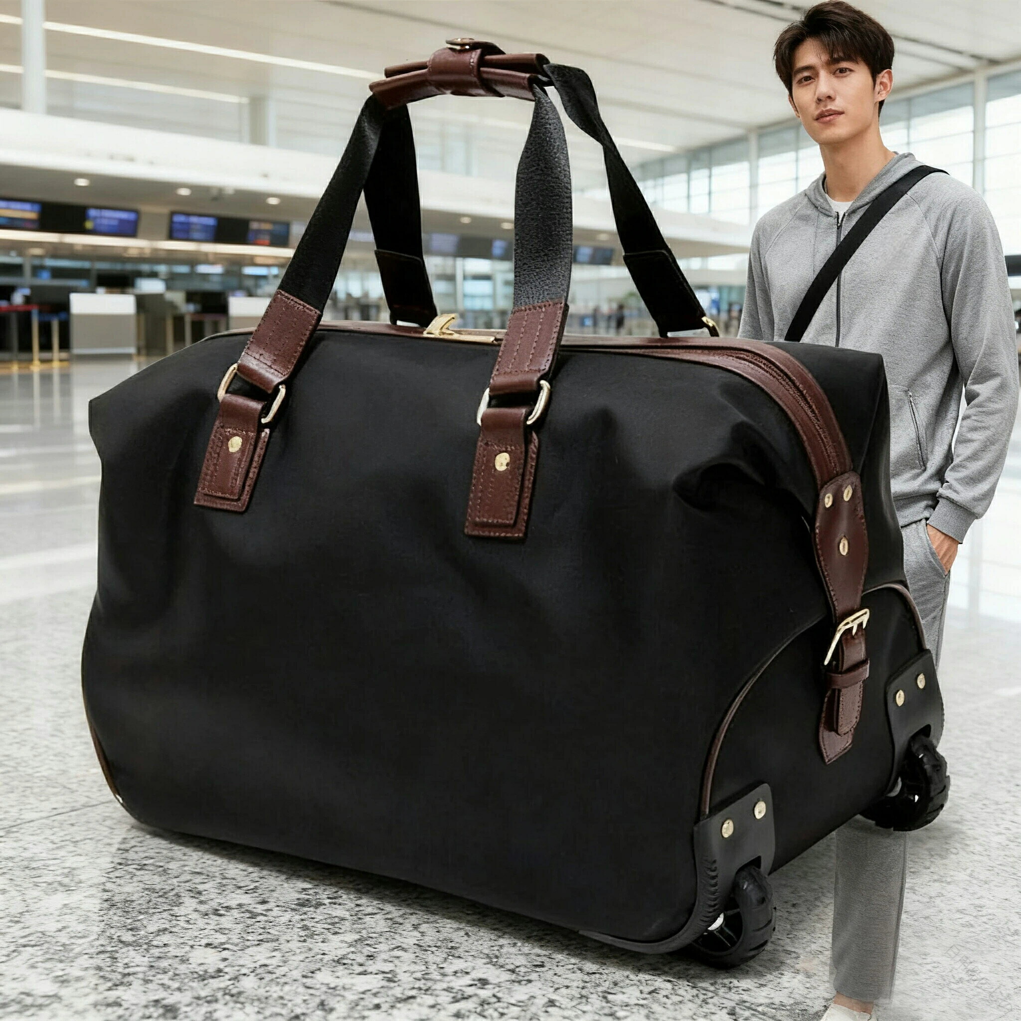 機内持ち込み可能な軽量キャンバスリュック ビジネス出張から修学旅行まで 多機能ポケットで収納自在 長時間の移動も快適 丈夫で実用的 男女問わず使えるおしゃれデザイン セキュリティ機能搭載