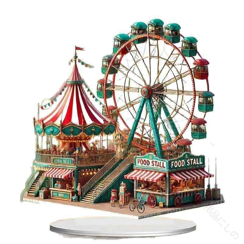 楽天市場】大観覧車 動画有 回転 シルバー カラー オブジェ 置物