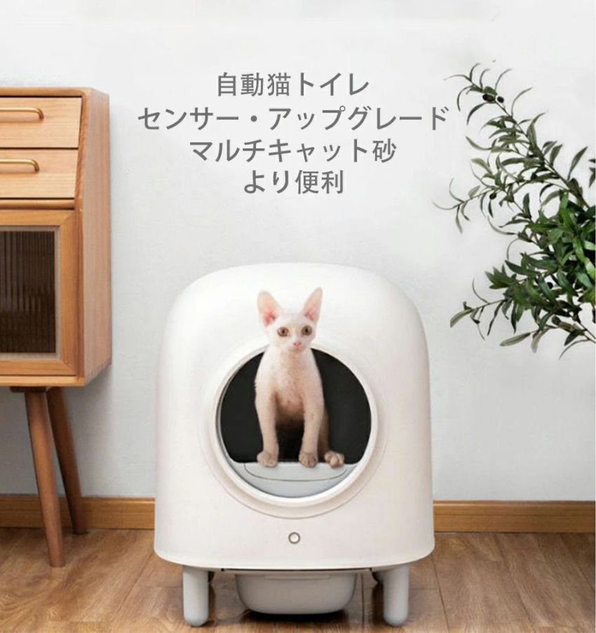 全自動小銃 猫室内用便器 ペッツリー 喨喨たる かっこ良い 猫用 室内用便器 大型Wi-Fi 大型 猫 室内用便器 猫用 ねこ 猫 遠さ取り締まり 愛玩動物 消臭 猫砂 洗い濯ぎ 家電 今めかしい iOS/Android相応う PETREE SMART