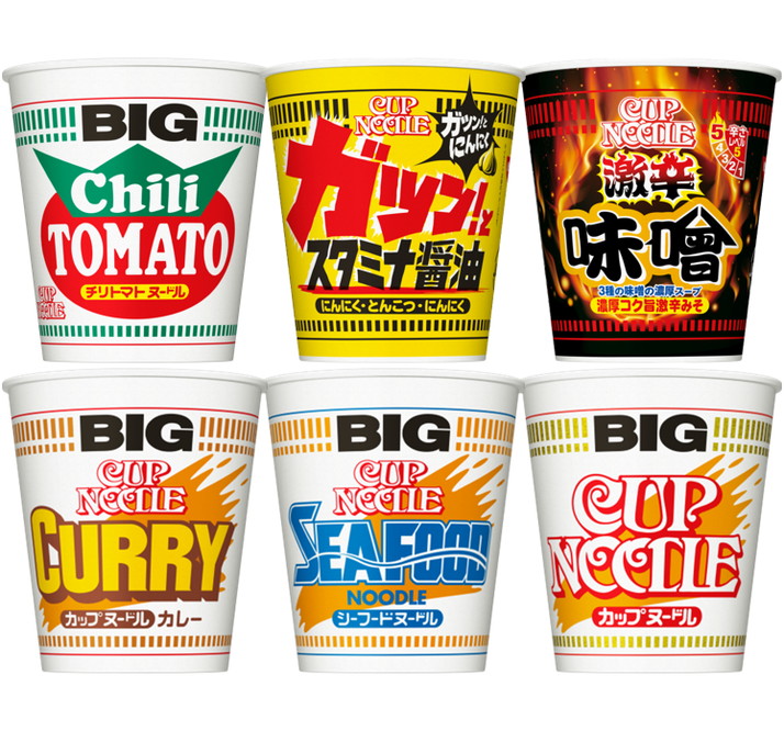 楽天市場】12個入り/ 日清食品 日清 ビッグ 詰め合わせ 6種×2個 / カップヌードル BIG 定番 4種x2 / 食べログ 琥珀 x2 /  丸源ラーメン x2 RSCTBM : ニコショップ 楽天市場店