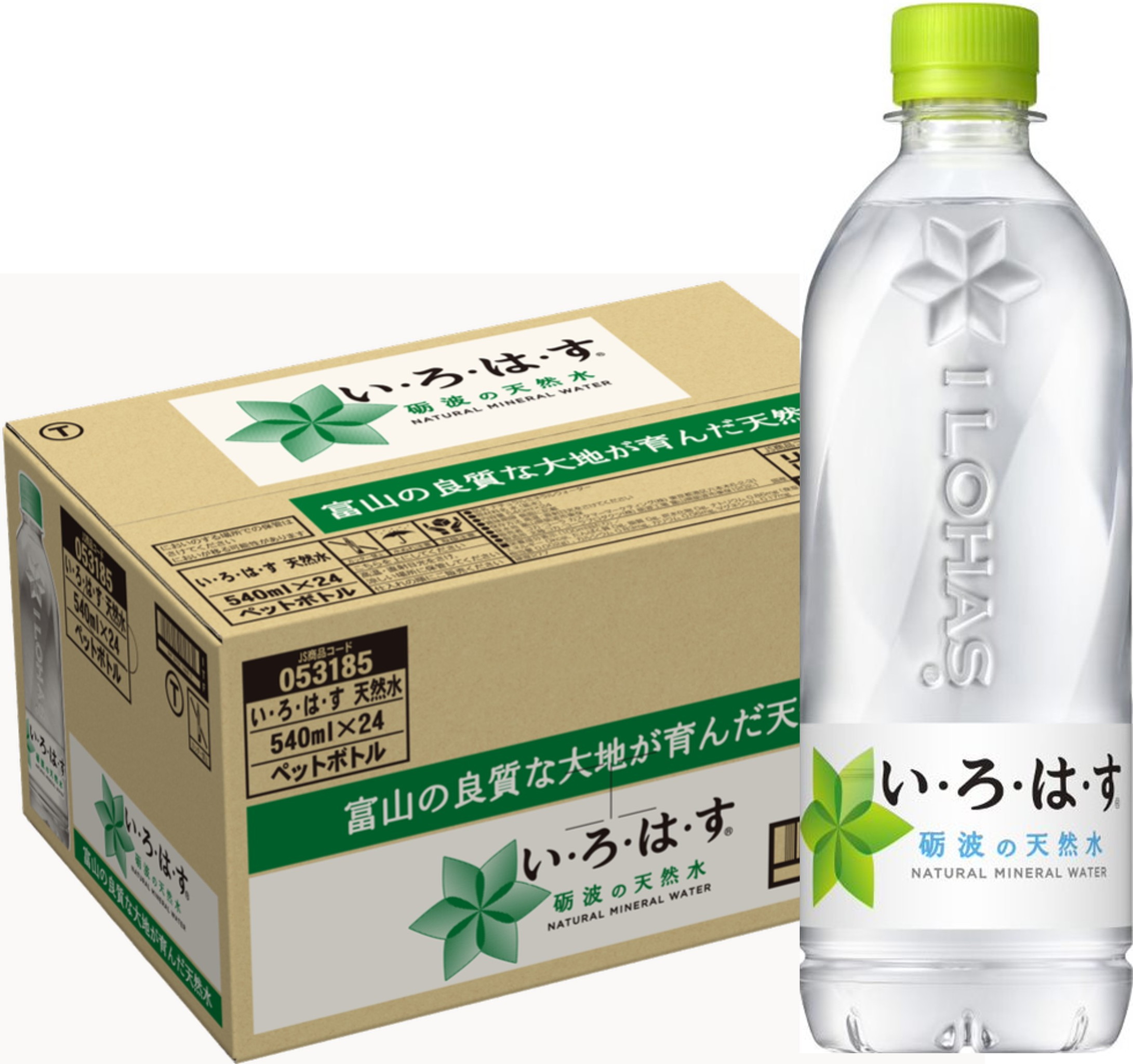 【楽天市場】コカ・コーラ い・ろ・は・す 砺波の天然水 富山県 いろはす天然水 い・ろ・は・す 540ml PET 24本入り:ニコショップ ...