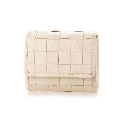 フェス fes 【fes/フェス】カウレザーホワイトメッシュ三つ折り財布 サライ