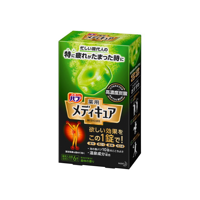 6～10個セット まとめ買い 花王 バブ メディキュア 森林の香り70g&times; 6錠｜NicoBase 7,142円