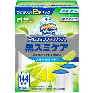 6～10個セット まとめ買い ジョンソン スクラビングバブル トイレスタンプ フレグランス 黒ズミケア リフレッシュシトラスの香り つけかえ用 38g×2本入
