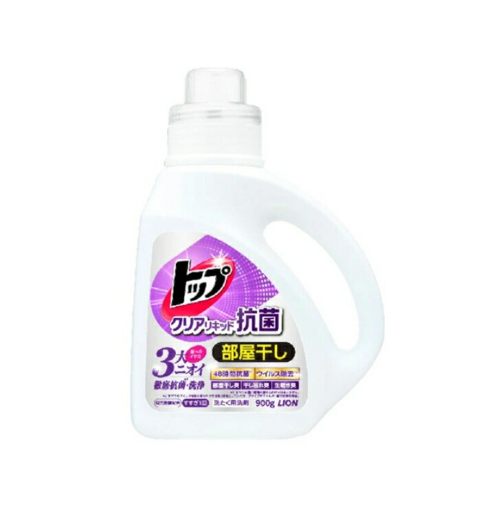 楽天市場】トップ クリアリキッド抗菌 洗濯洗剤 本体(900g