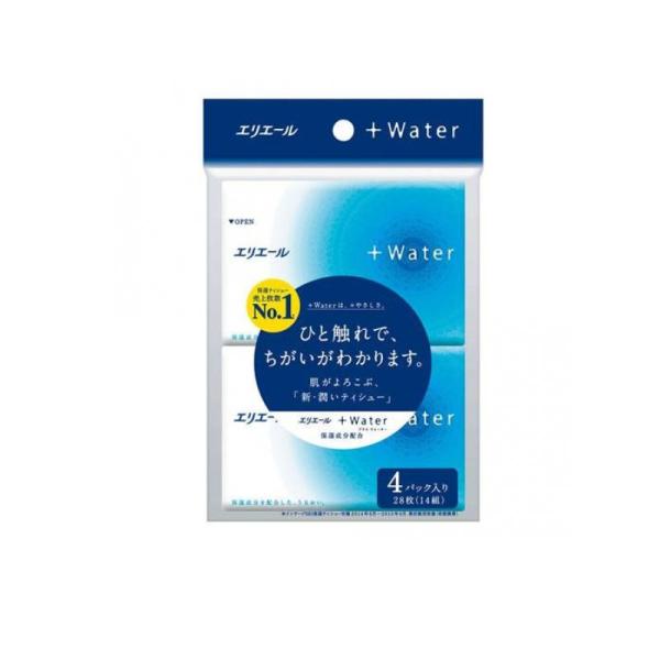 楽天市場】エリエール +Water ポケットティッシュ 4個入× 64